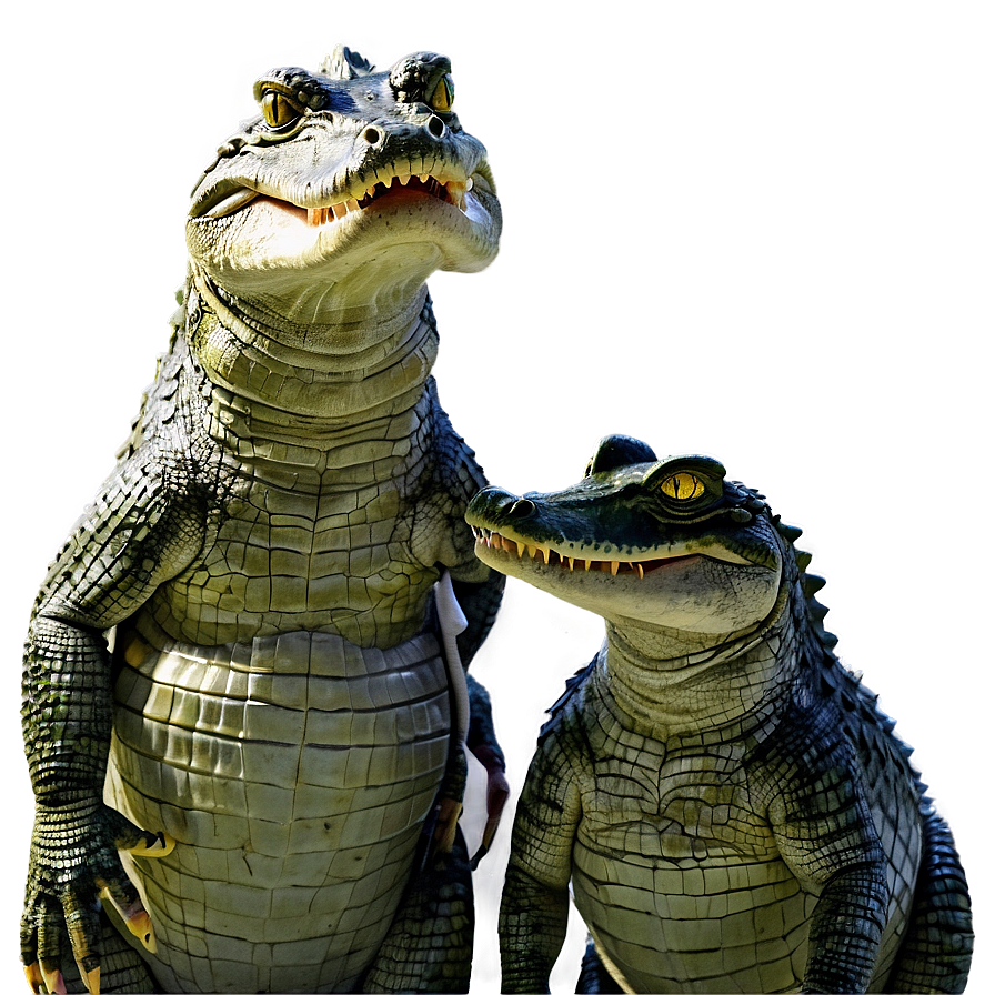 Crocodile Family Png Qdm96 PNG Image