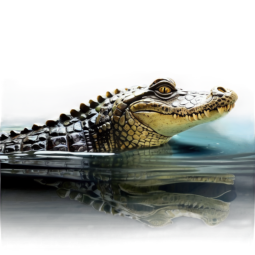 Crocodile In Water Png Fvp PNG Image