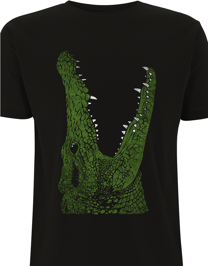 Crocodile Mouth Graphic T Shirt PNG Image