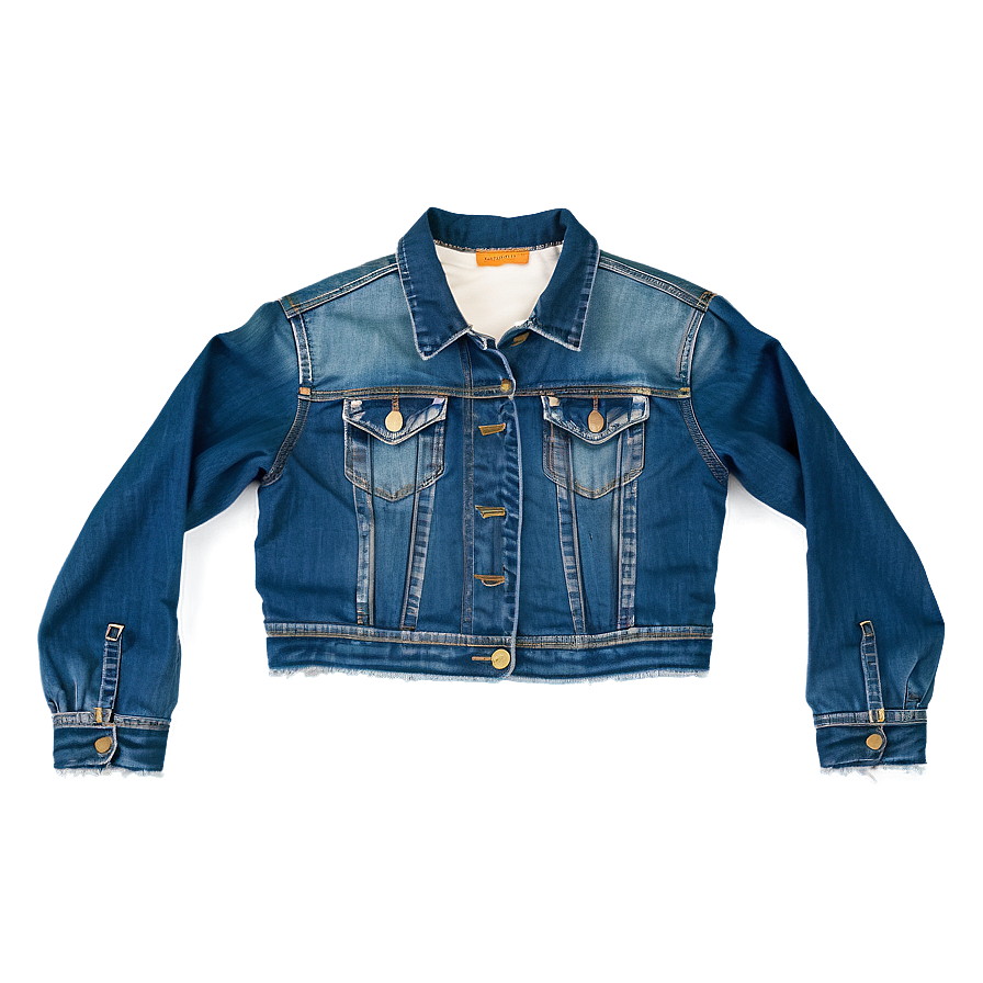 Cropped Jean Jacket Png 06132024 PNG Image