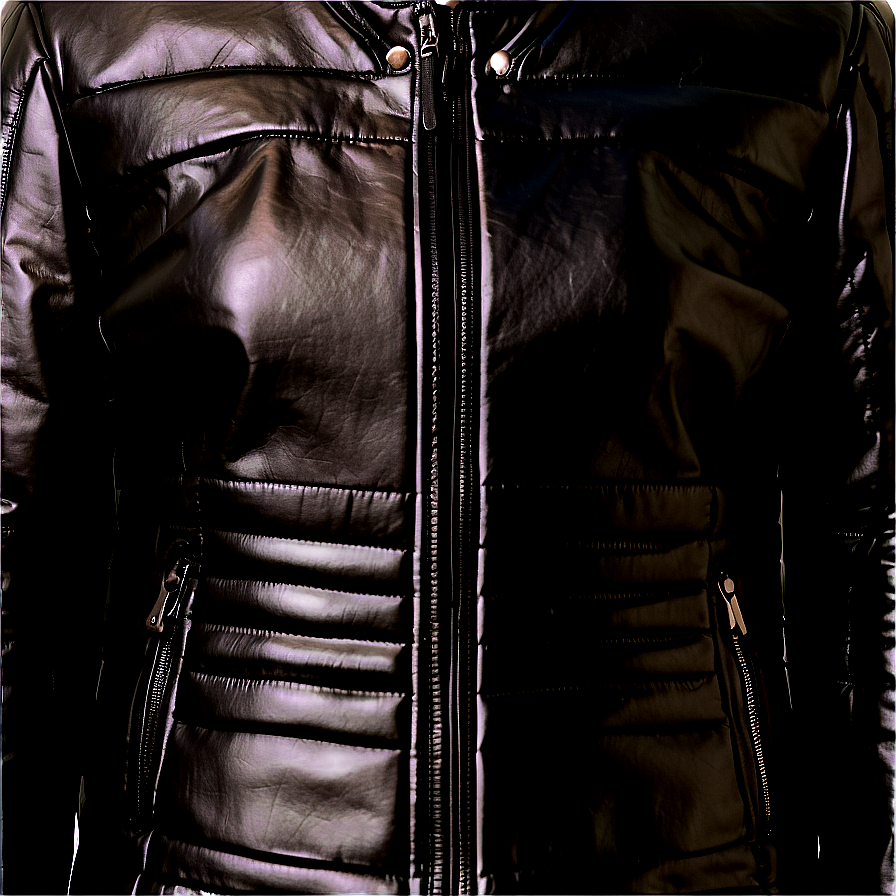 Cropped Leather Jacket Png Tyb50 PNG Image