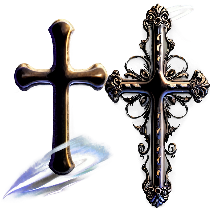 Cross Silhouette Png Bvm PNG Image