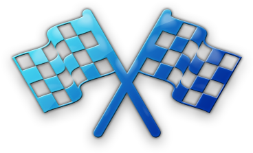 Crossed Checkered Flags Icon PNG Image