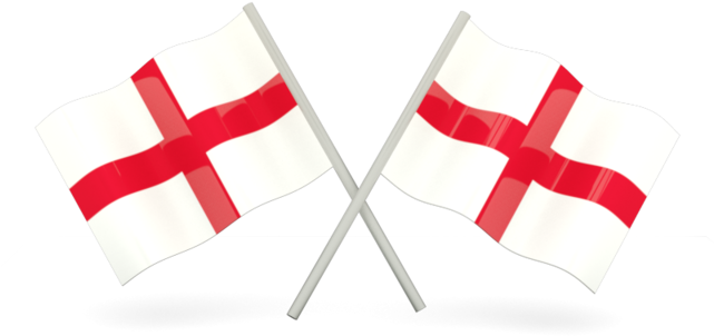 Crossed England Flags PNG Image