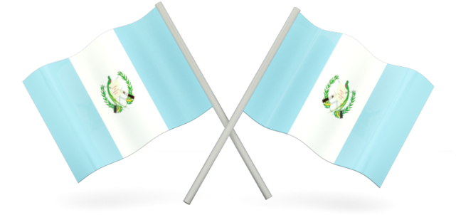 Crossed Guatemalan Flags PNG Image