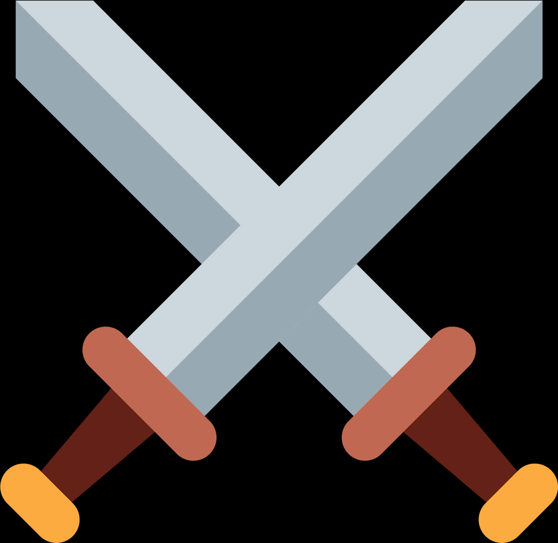 Crossed Swords Icon PNG Image