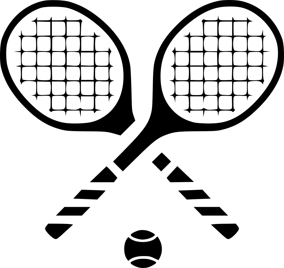 Crossed Tennis Racketsand Ball PNG Image