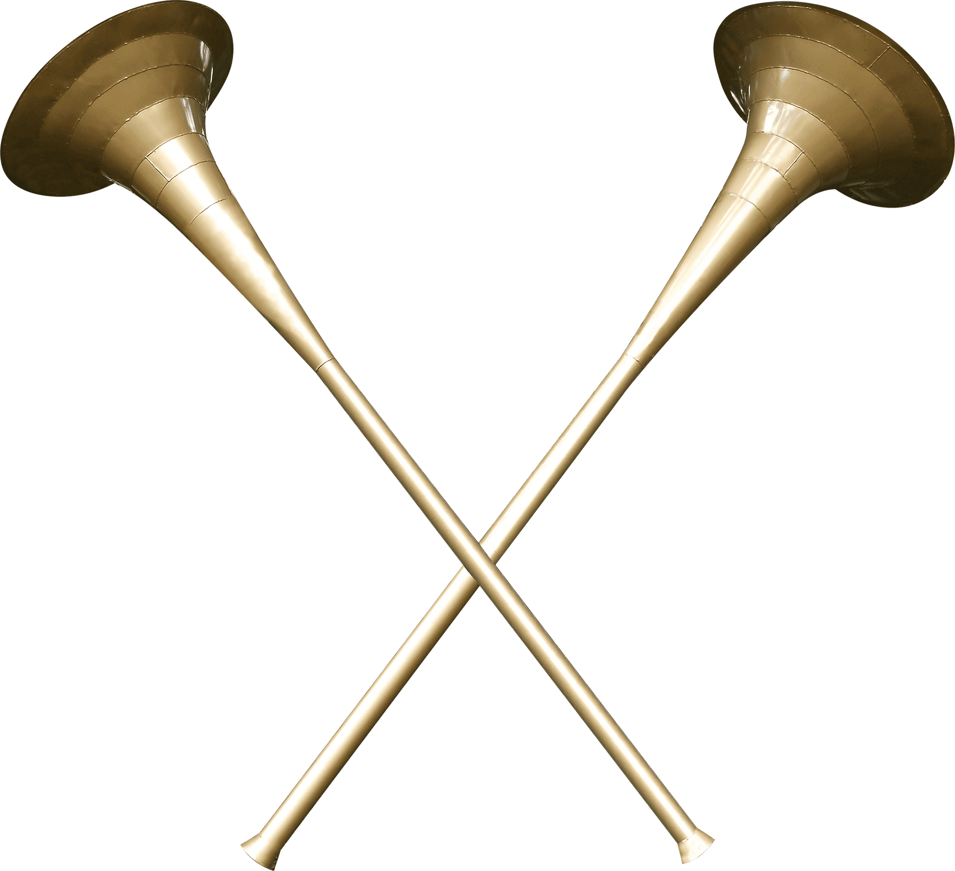 Crossed Trumpets Graphic PNG Image