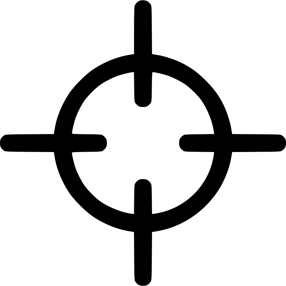 Crosshair Target Icon PNG Image