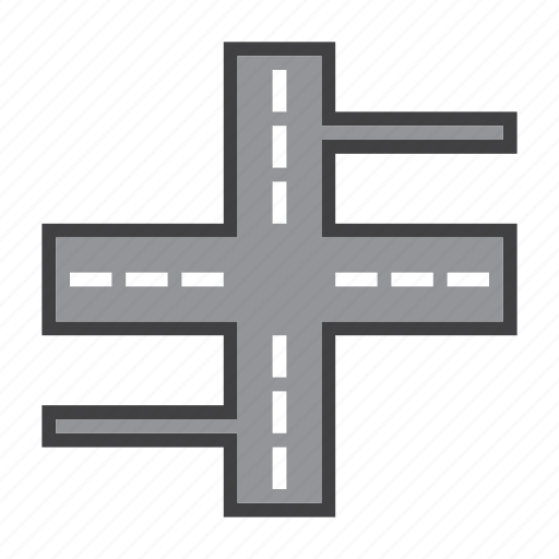 Crossroad Icon Graphic PNG Image