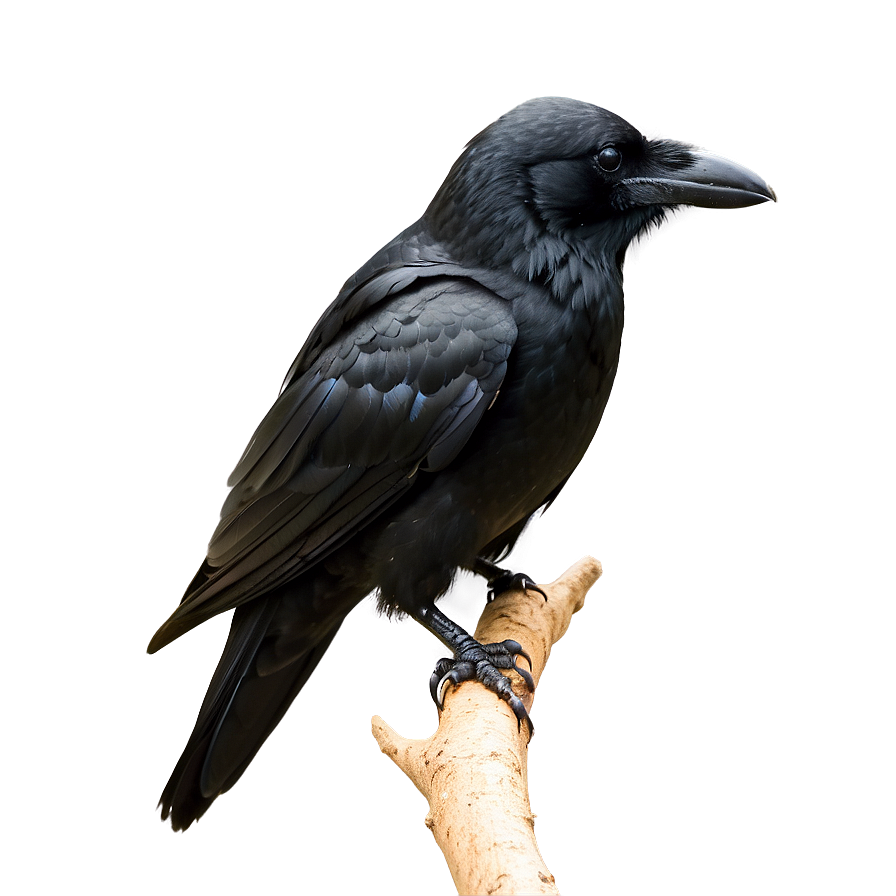 Crow On Branch Png Csw86 PNG Image