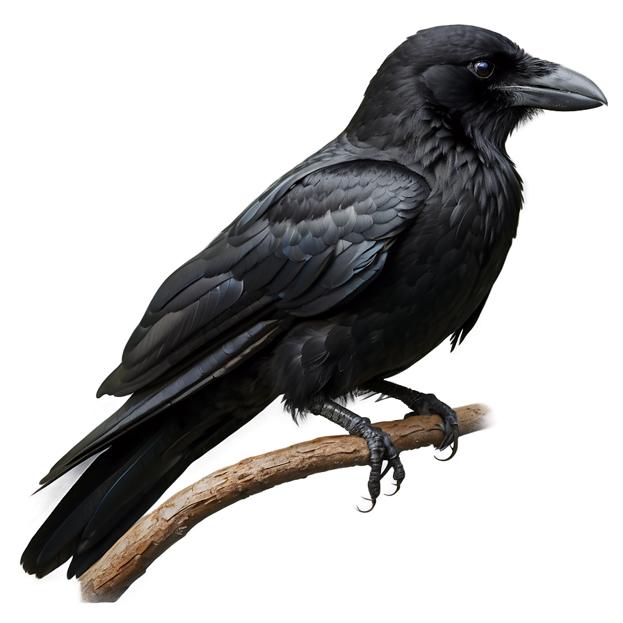 Crow On Branch Png Xvg PNG Image