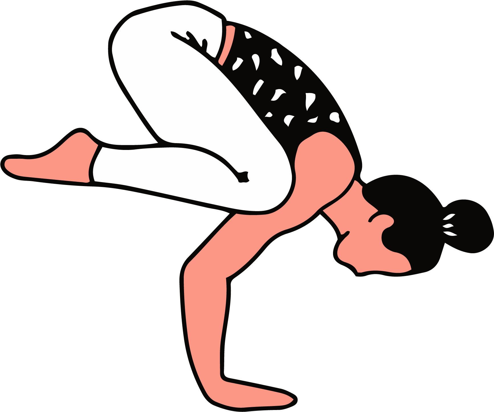 Crow Pose Yoga Asana PNG Image