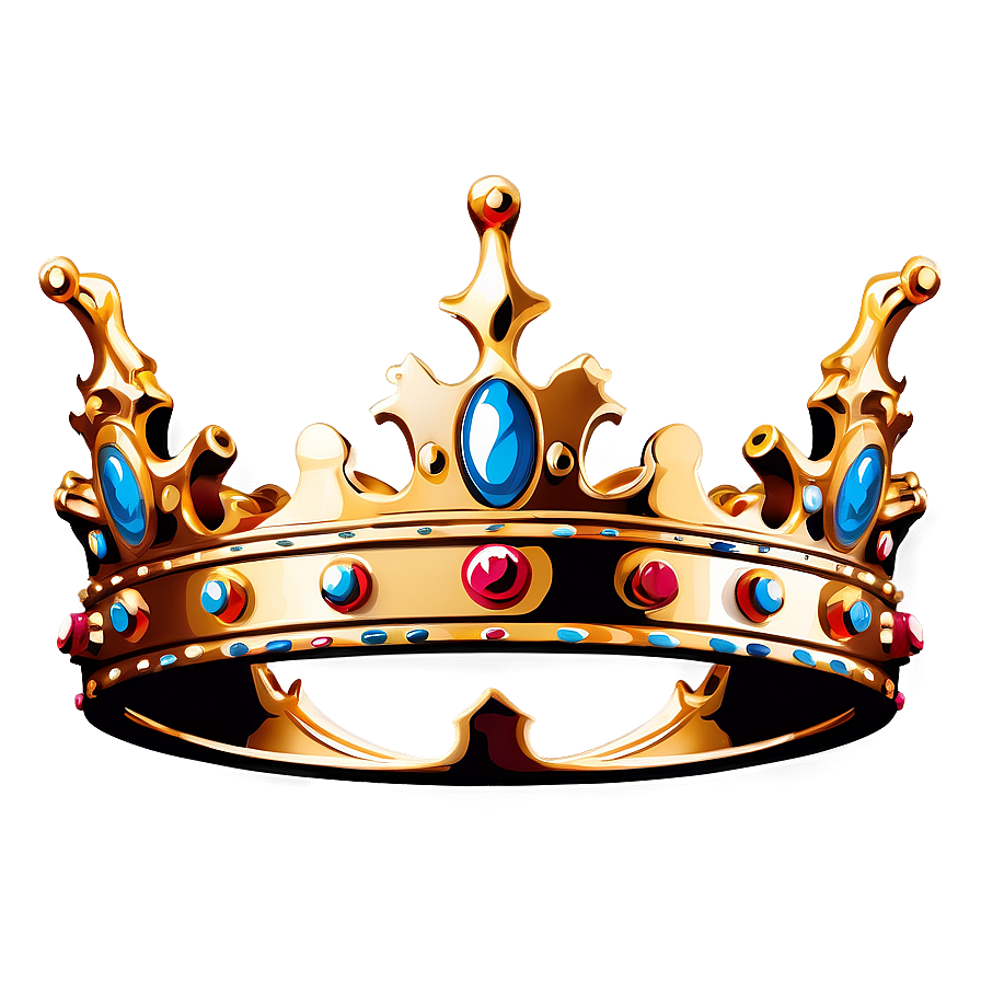 Crown In Flat Style Png Ydg PNG Image