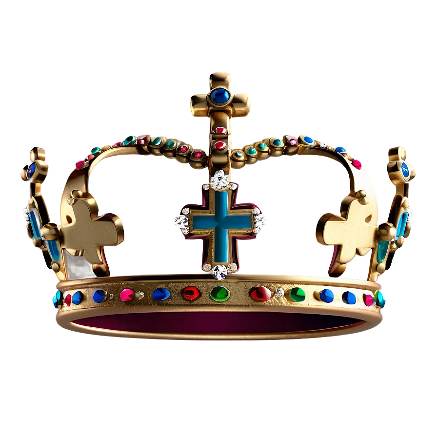 Crown With Cross Png 04302024 PNG Image