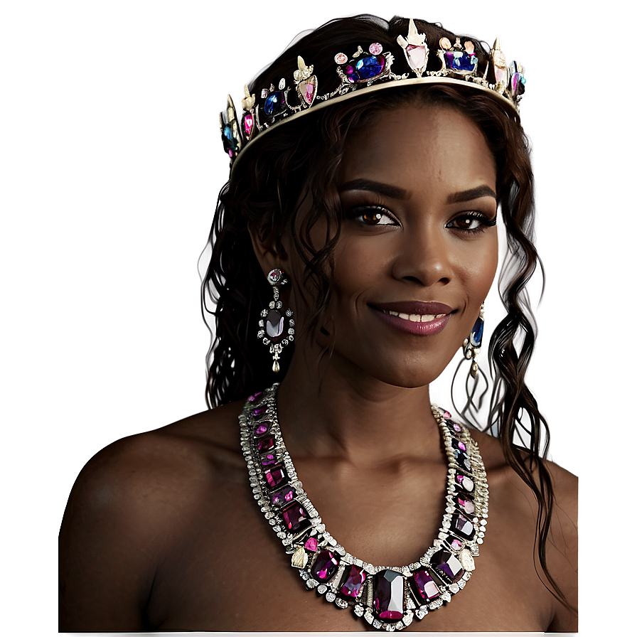 Crown With Gems Png Gpm82 PNG Image