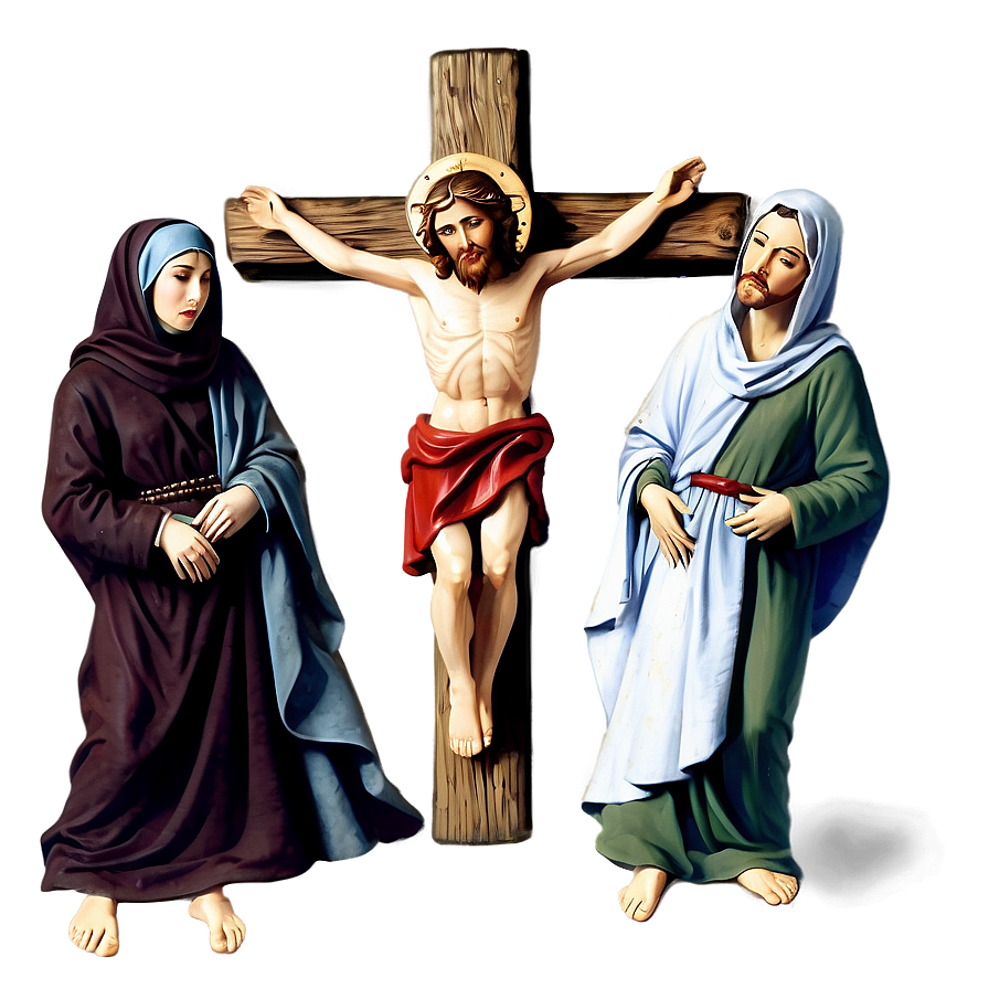 Crucifixion Scene With Jesus Png Fub PNG Image