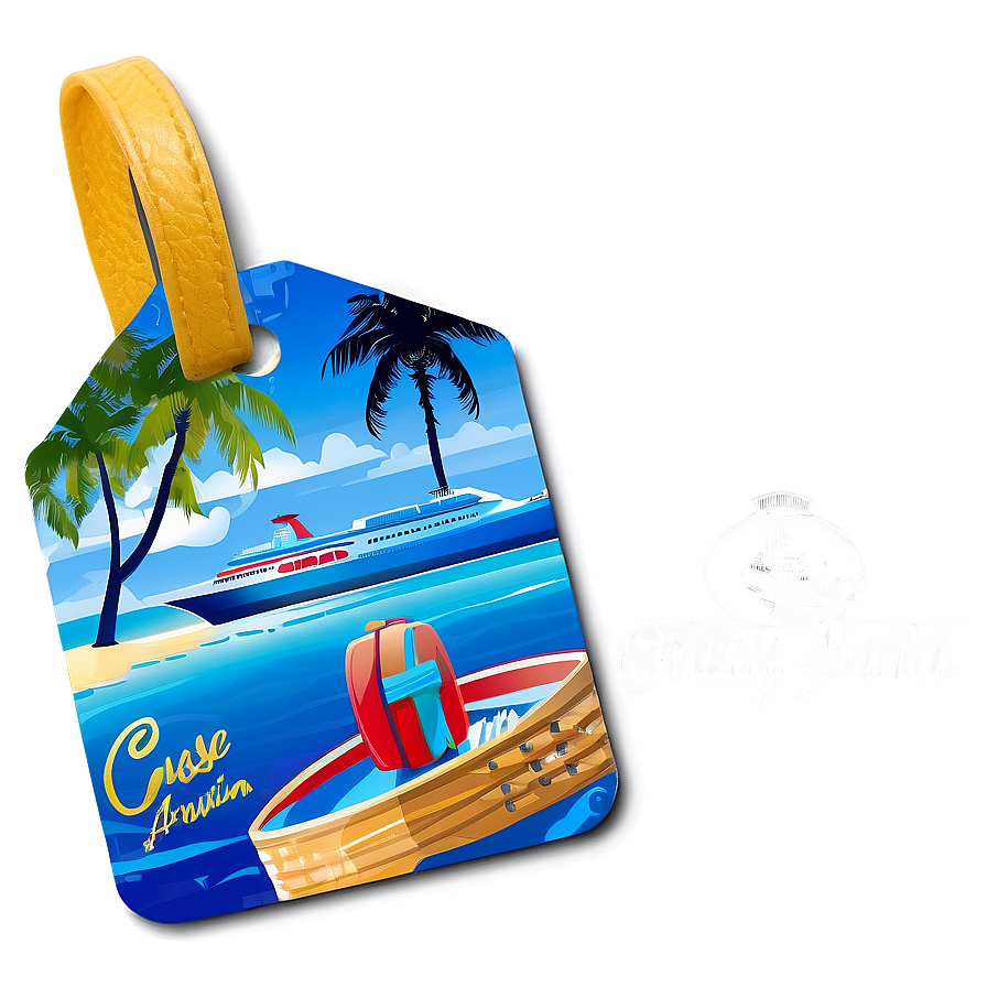 Cruise Luggage Tag Png 27 PNG Image