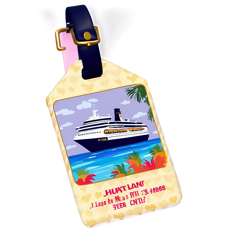 Cruise Luggage Tag Png Emr65 PNG Image