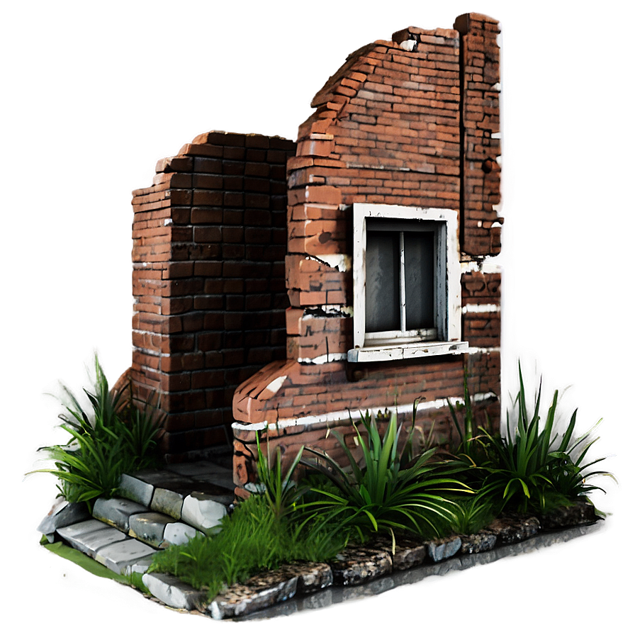 Crumbling Brick Building Png Lth PNG Image