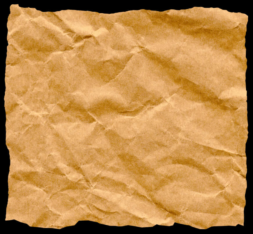 Crumpled_ Brown_ Paper_ Texture PNG Image