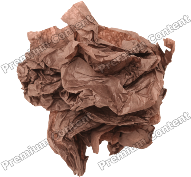 Crumpled Brown Paper Texture PNG Image