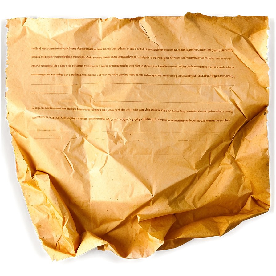 Crumpled Old Paper Png Sfs11 PNG Image