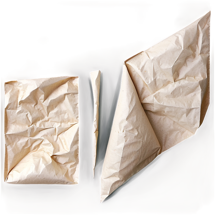 Crumpled Paper With Creases Png 05242024 PNG Image