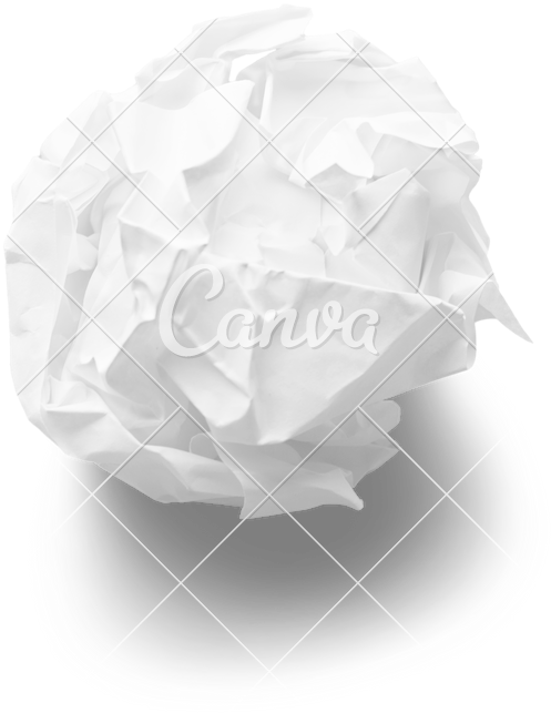 Crumpled White Paper Texture PNG Image