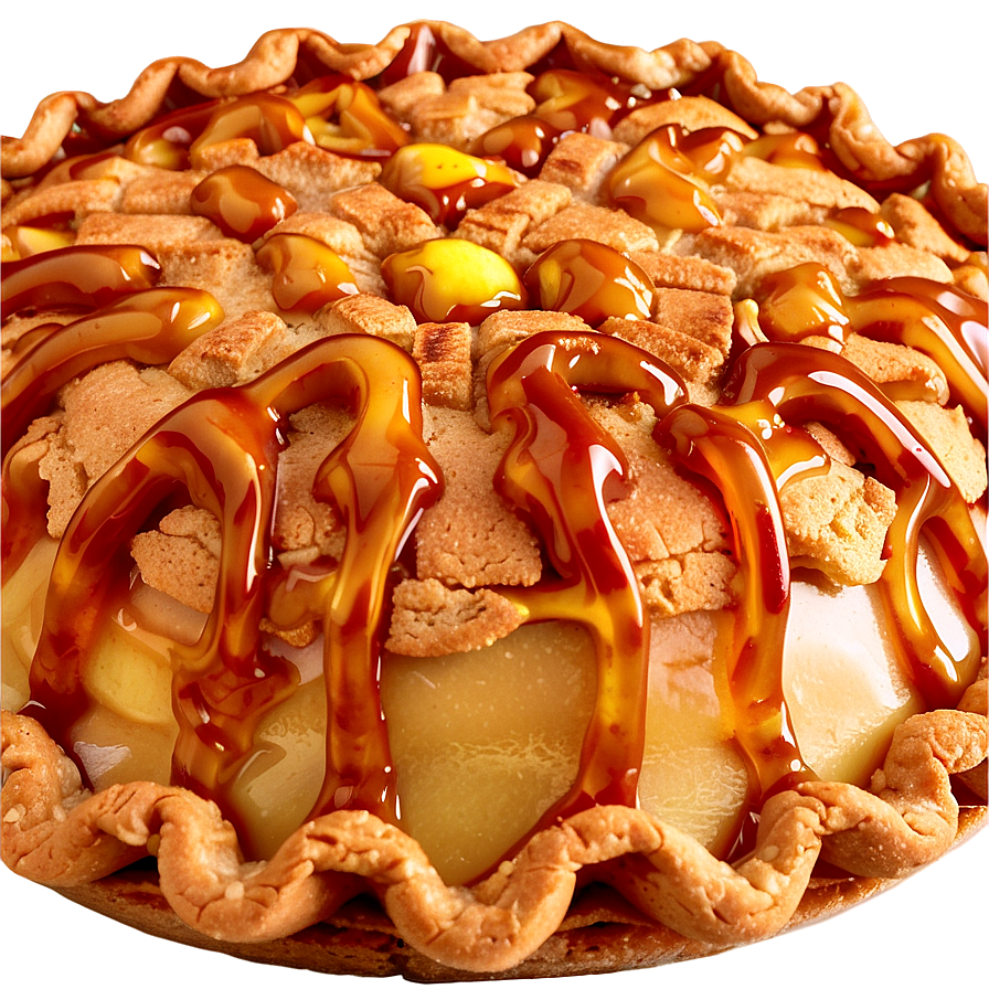 Crunchy Caramel Apple Pie Png Vgv PNG Image