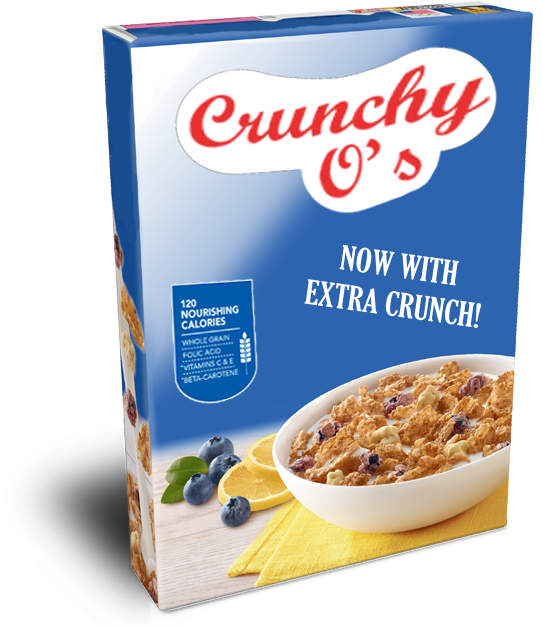 Crunchy Os Cereal Boxwith Extra Crunch PNG Image