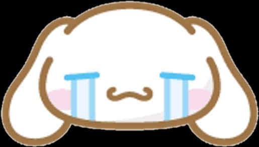 Crying Cinnamoroll Character PNG Image