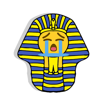 Crying Pharaoh Emoji Fusion PNG Image