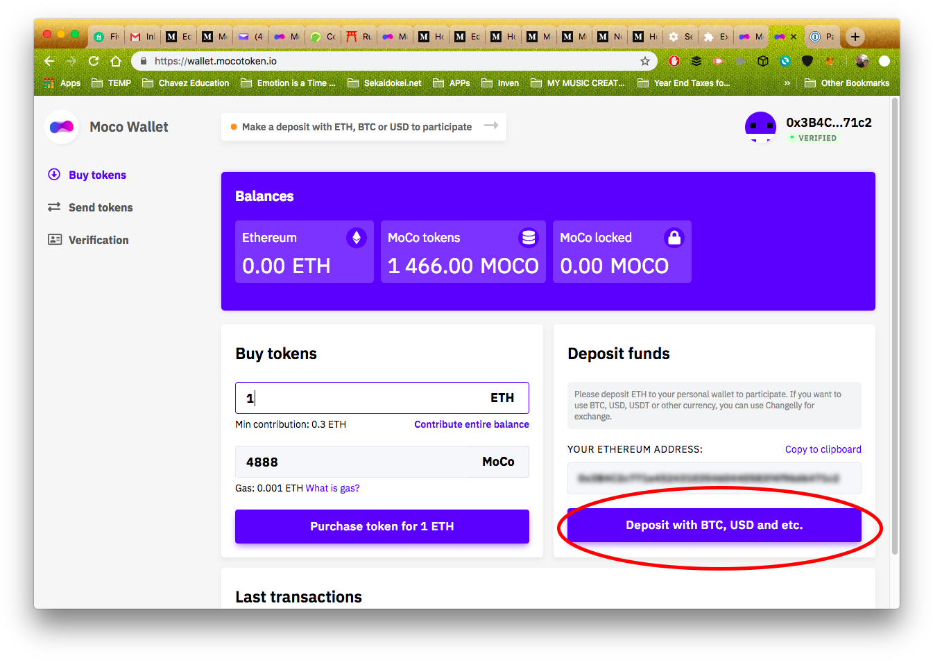 Cryptocurrency Wallet Interface PNG Image