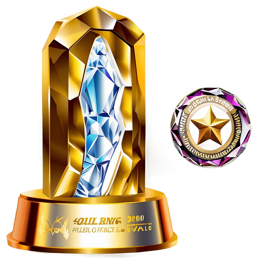 Crystal Award Trophy Png 46 PNG Image