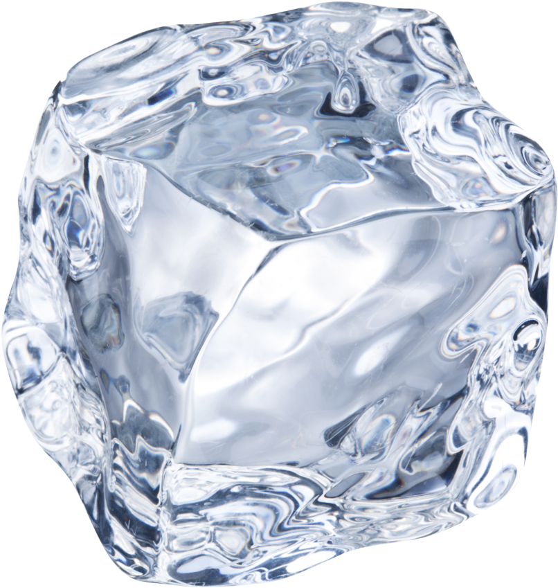 Crystal Clear Ice Cube PNG Image