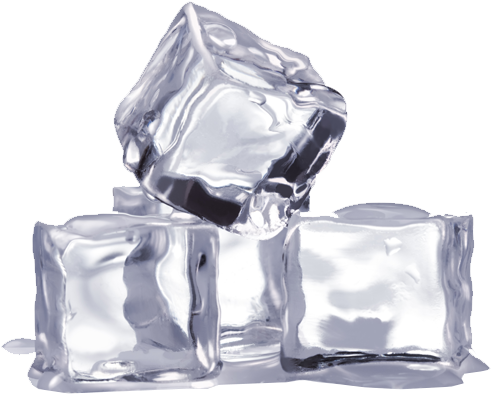 Crystal Clear Ice Cubes PNG Image