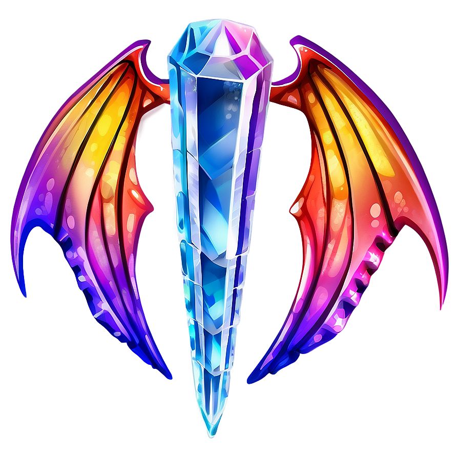 Crystal Dragon Wings Drawing Png 30 PNG Image