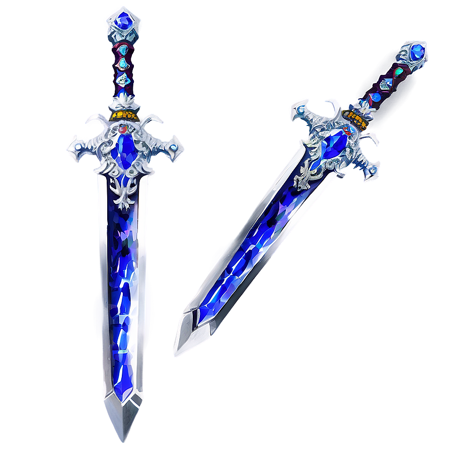 Crystal Encrusted Sword Png Aob89 PNG Image