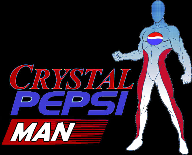 Crystal Pepsi Man Superhero PNG Image