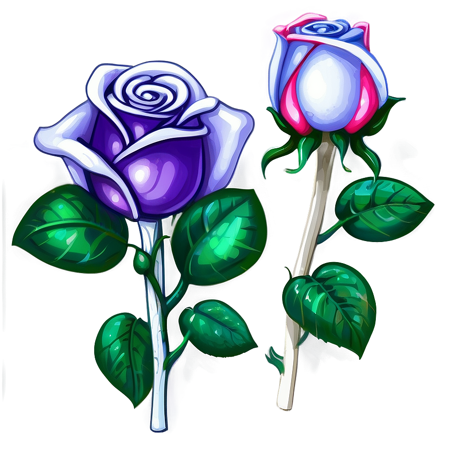 Crystal Roses Fantasy Png Tka PNG Image