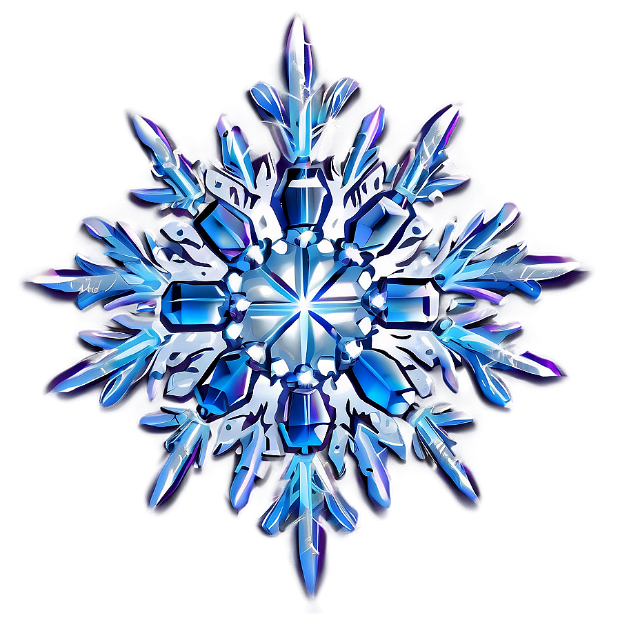 Crystal Snowflake Graphic Png Agb75 PNG Image