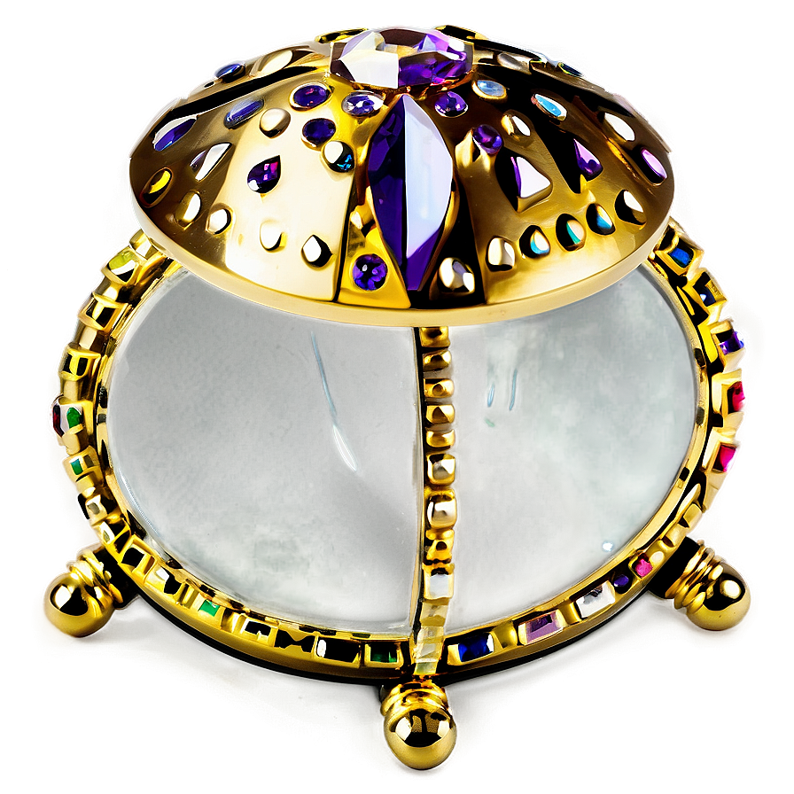 Crystal Studded Jewelry Box Png 32 PNG Image