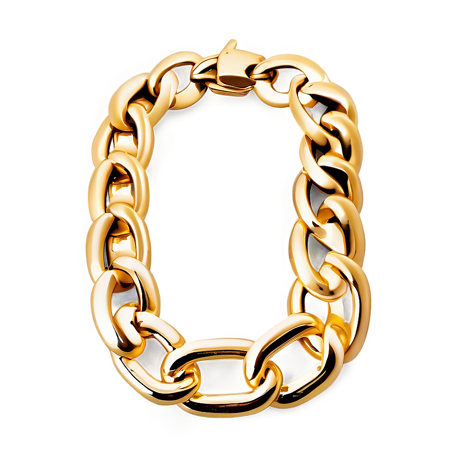 Cuban Link Gold Necklace Png 06122024 PNG Image