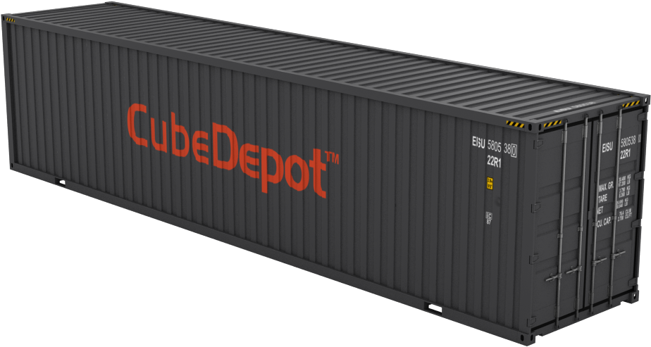 Cube Depot Shipping Container PNG Image