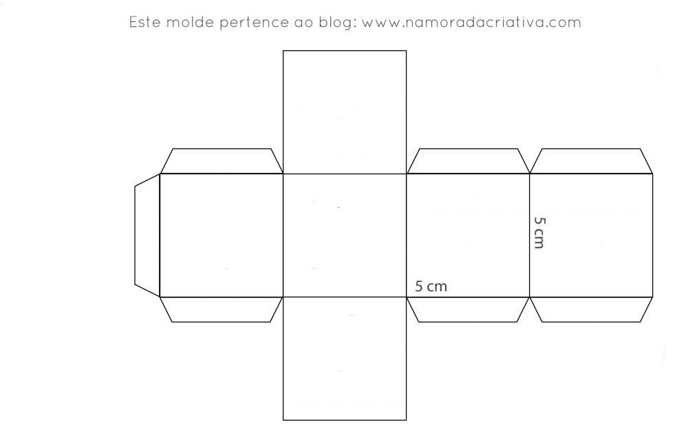 Cube Template5cm Dimensions PNG Image