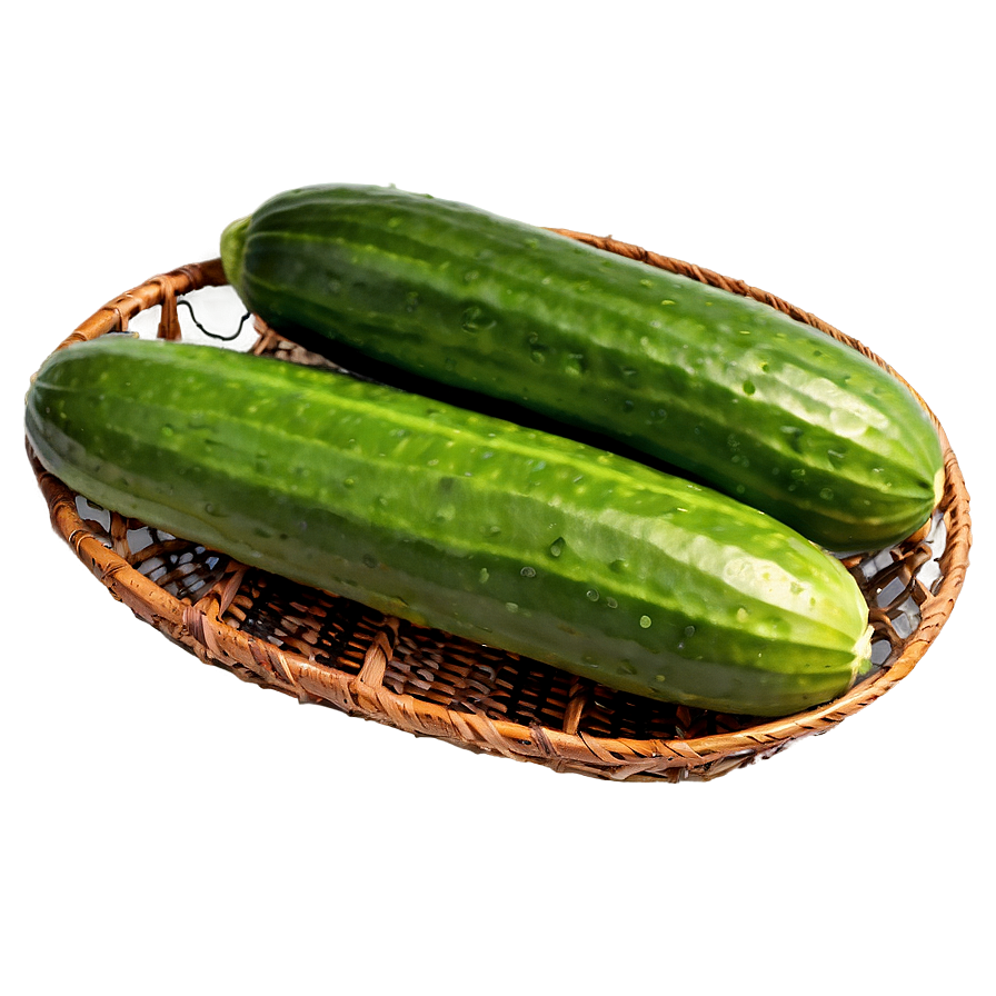 Cucumber In Basket Png 05242024 PNG Image