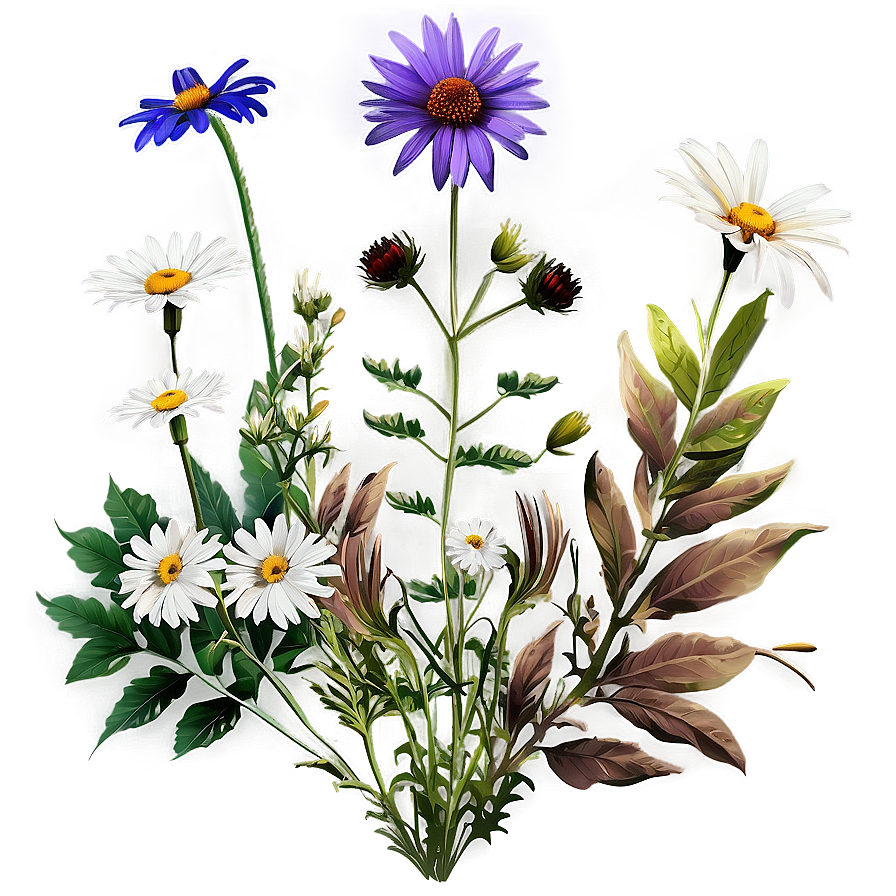 Cultivated Wildflower Patch Png Koe PNG Image