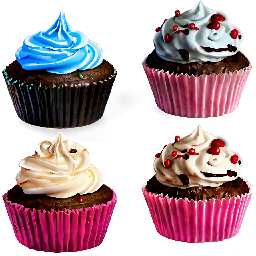 Cupcake Set Png Hno PNG Image