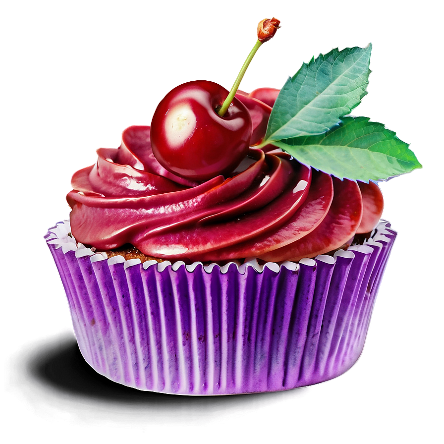 Cupcake With Cherry Png 05032024 PNG Image